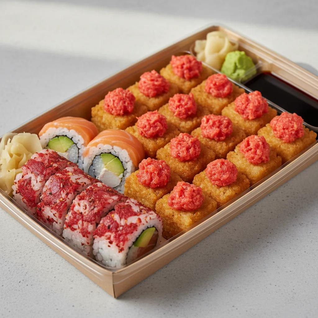 Rolls and Crispy Rice Rolls and Crispy Rice