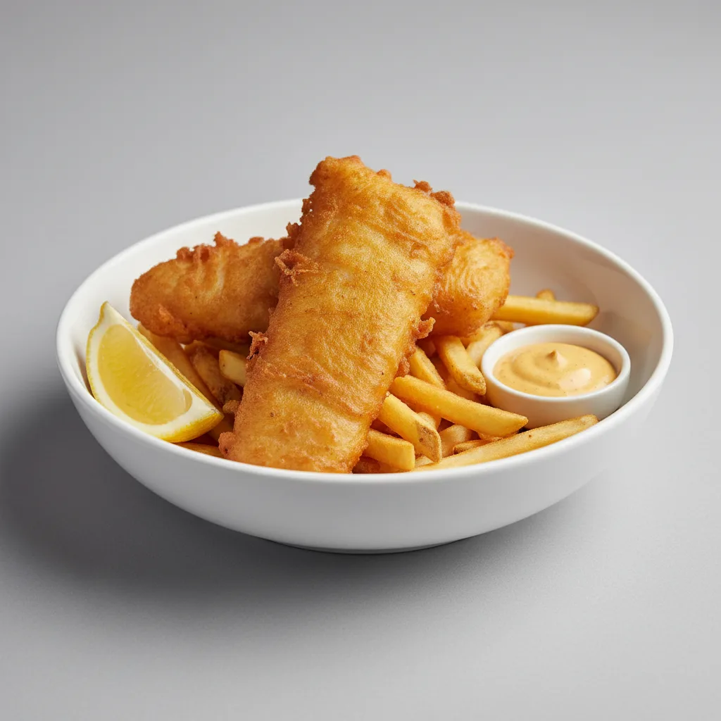 Fish and Chips Bowl Fish and Chips Bowl