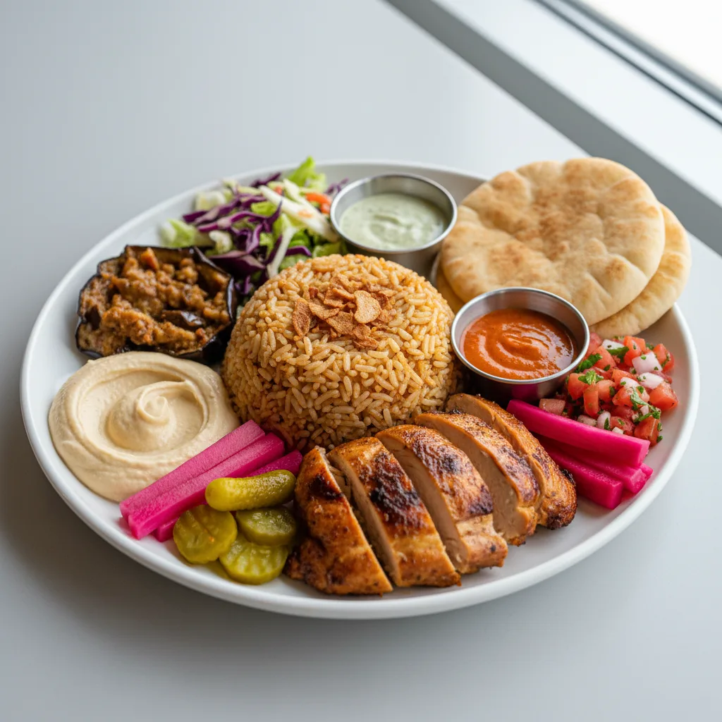 Crispy Garlic Rice Chicken Platter Crispy Garlic Rice Chicken Platter