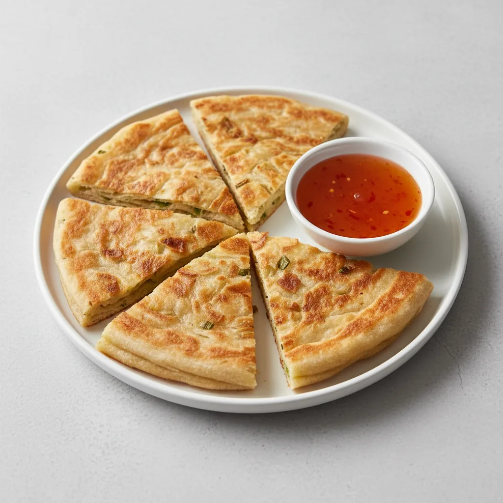 Flakey Scallion Flatbread Flakey Scallion Flatbread