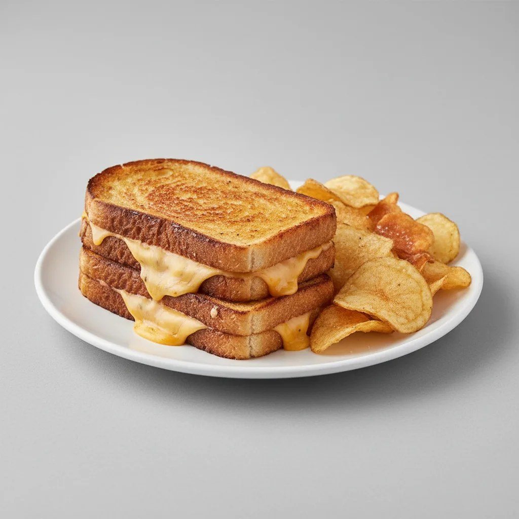 Grilled Cheese on Texas Toast with House Chips Grilled Cheese on Texas Toast with House Chips
