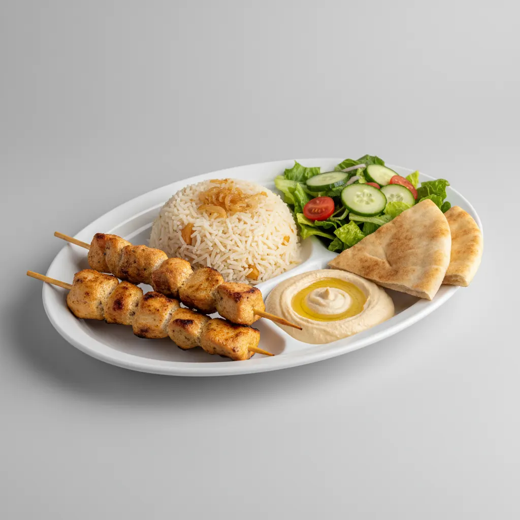 Chicken Shish Kabob Combo Plate