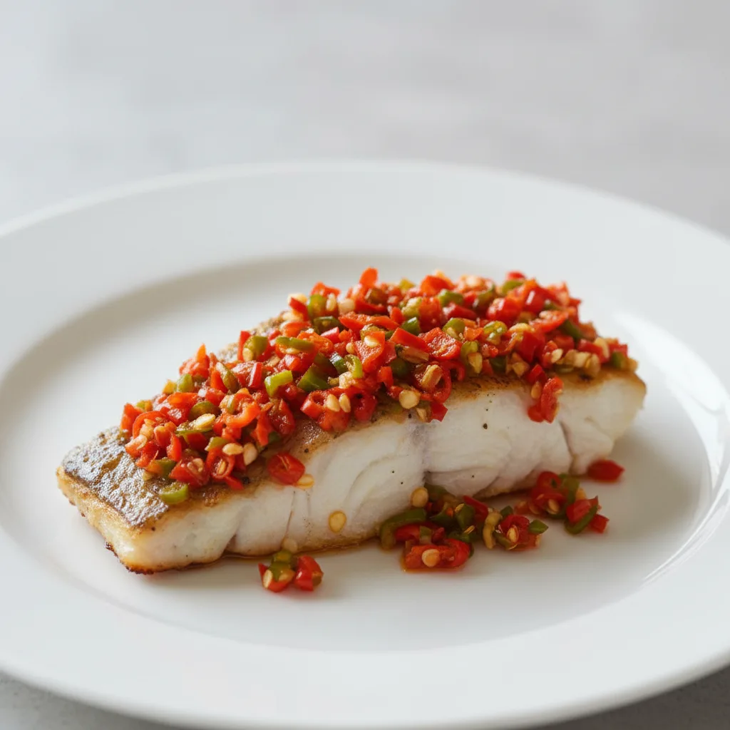 Fish Fillet with Chopped Chili