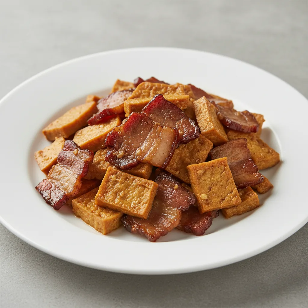 Sauteed Cured Pork with Dried Tofu