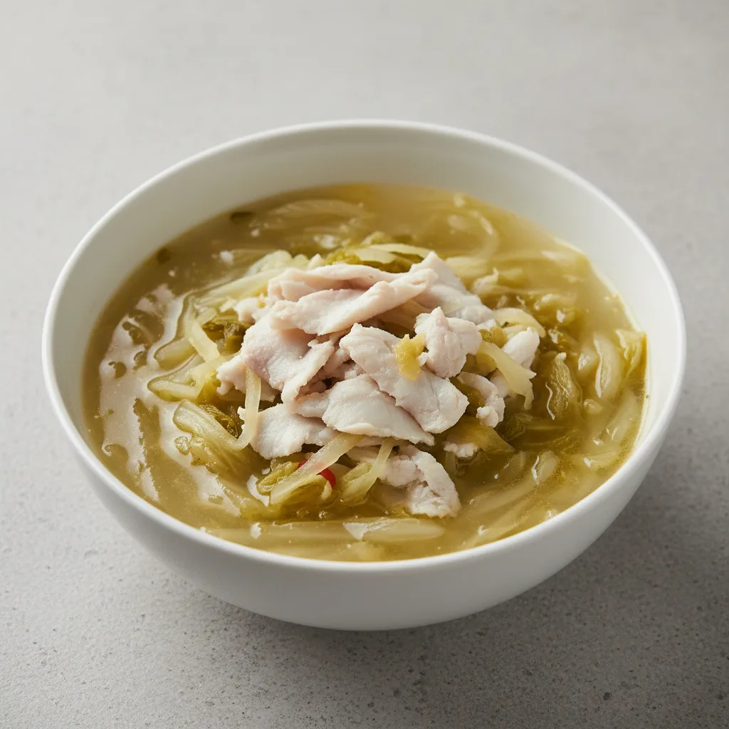 Fish Fillet in Pickled Cabbage Soup