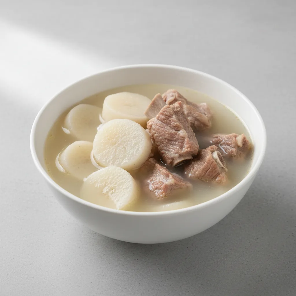 Chinese Yam with Pork Rib Soup