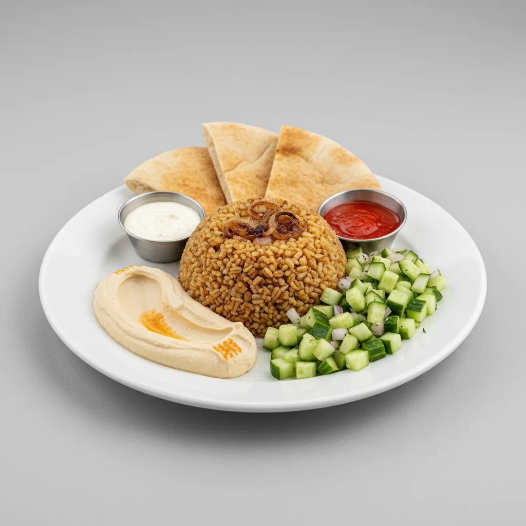 Mujaddara Platter Mujaddara Platter