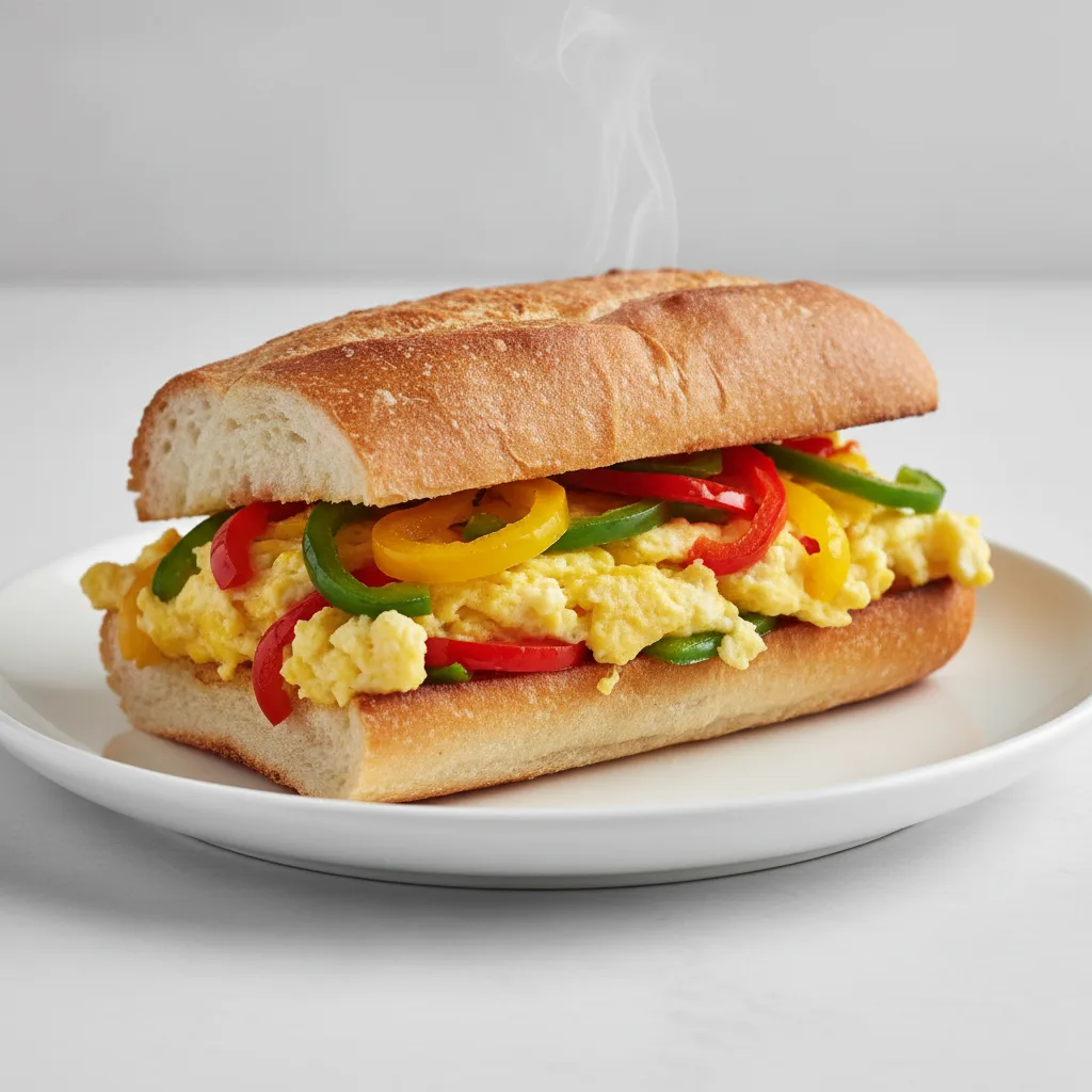 Pepper and Egg Sandwich Pepper and Egg Sandwich