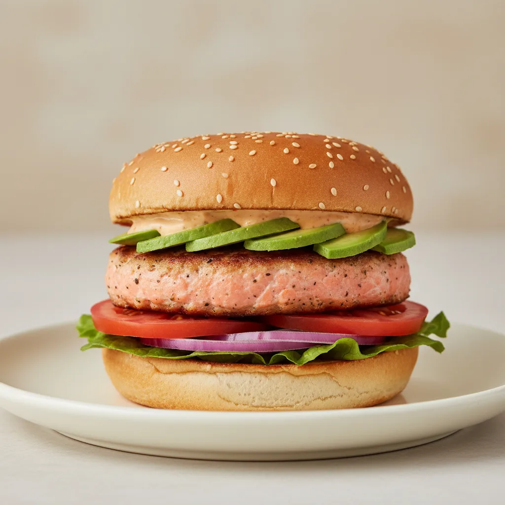 Alaskan Salmon Burger Alaskan Salmon Burger