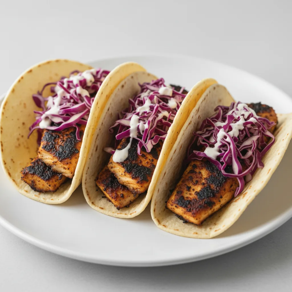 Blackened Tilapia Tacos Blackened Tilapia Tacos