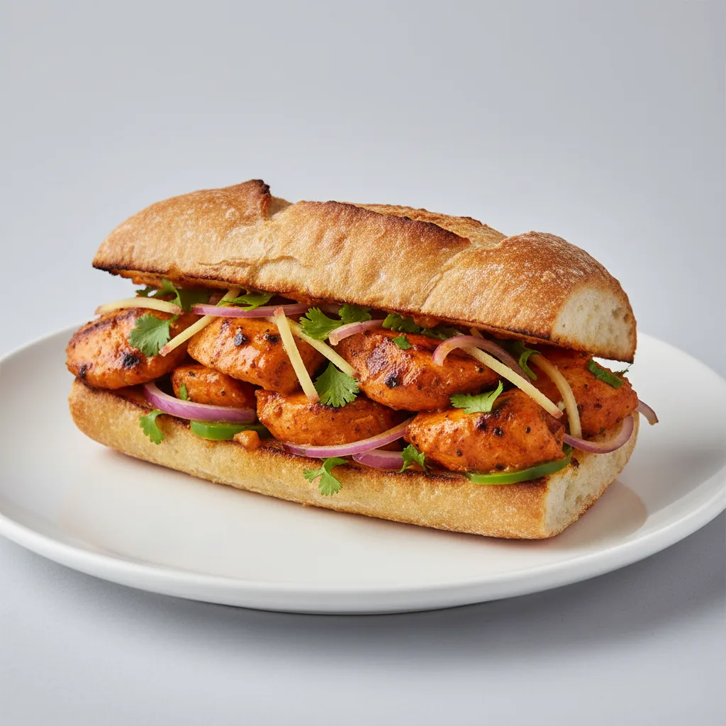Tandoori Chicken Sandwich Tandoori Chicken Sandwich