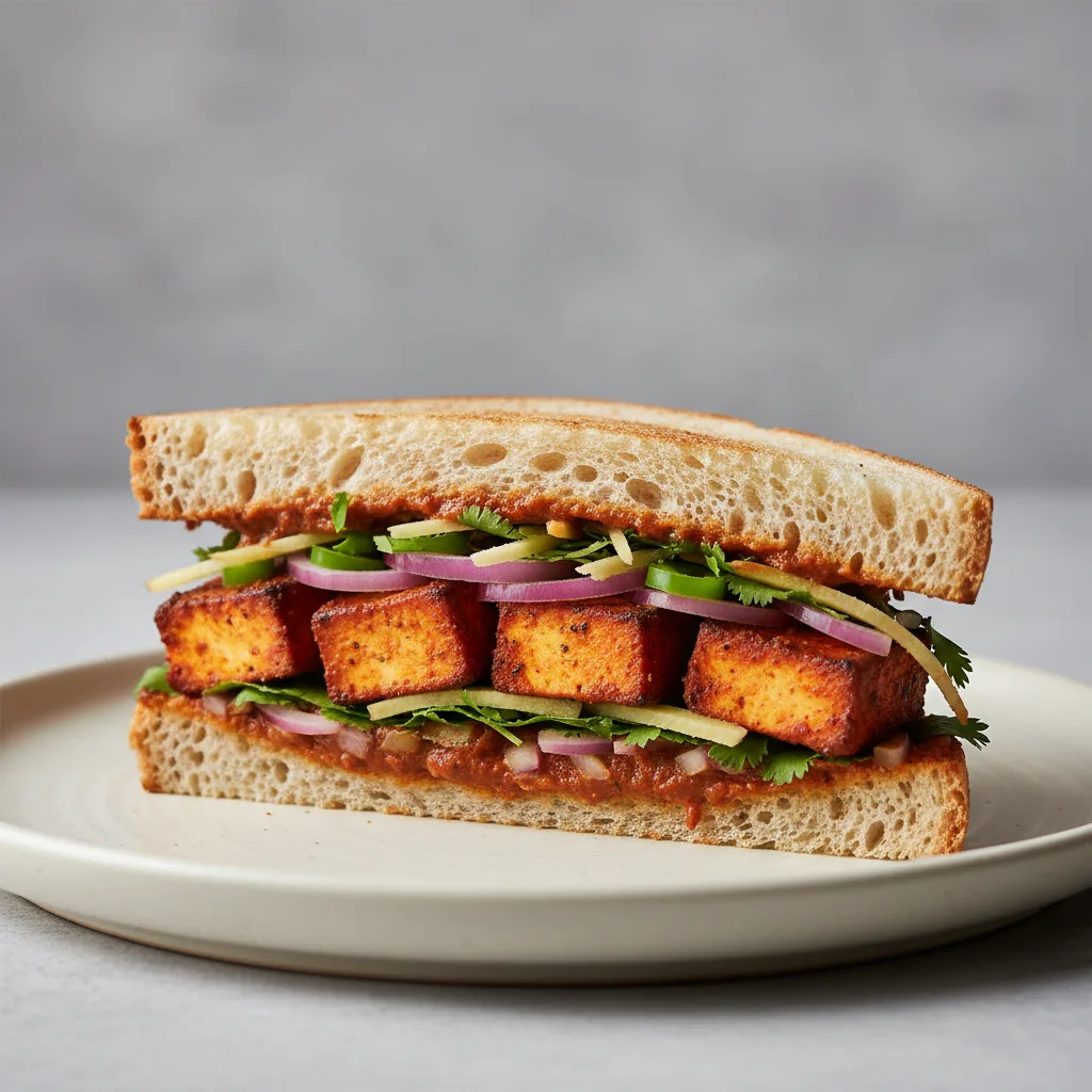 Tandoori Paneer Sandwich Tandoori Paneer Sandwich