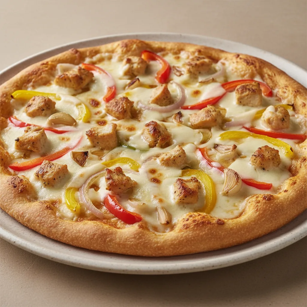 Gluten-Free Roasted Garlic Chicken Pizza Gluten-Free Roasted Garlic Chicken Pizza