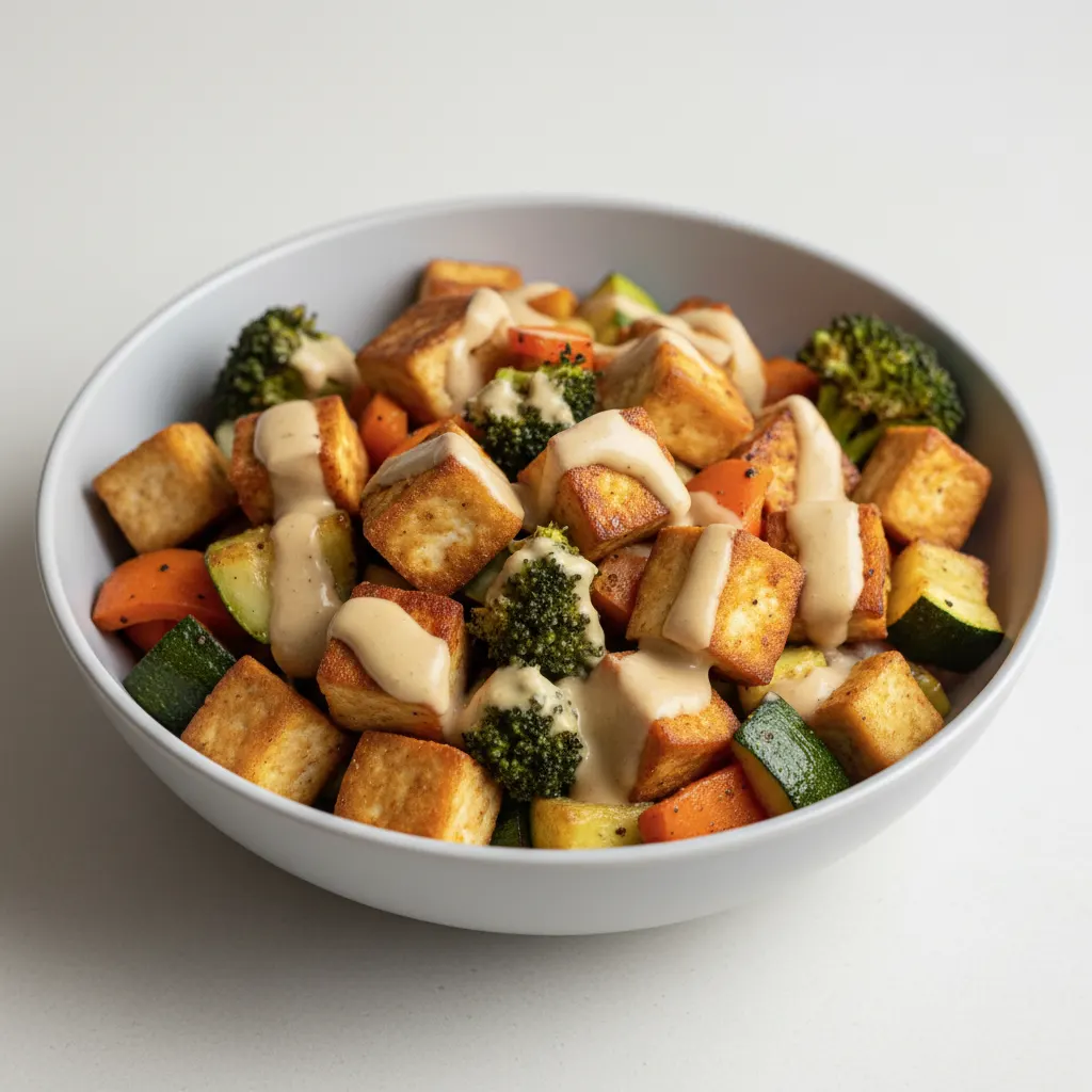 Vegan Tofu and Veggies Bowl Vegan Tofu and Veggies Bowl