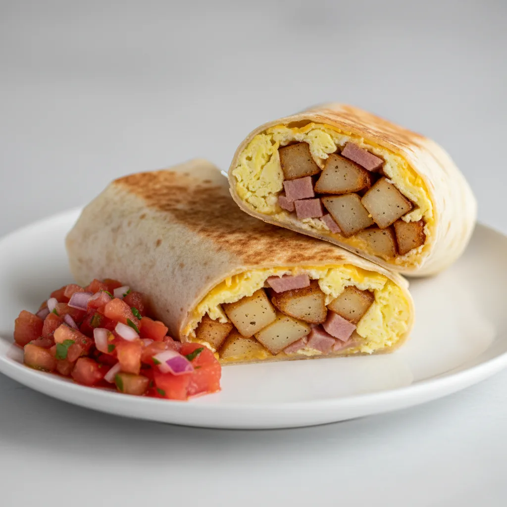 Ham Breakfast Burrito Ham Breakfast Burrito