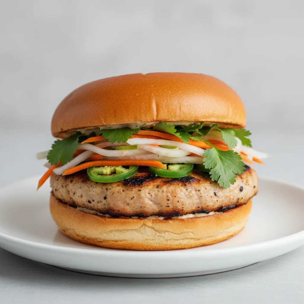 Chicken Banh Mi Burger Chicken Banh Mi Burger