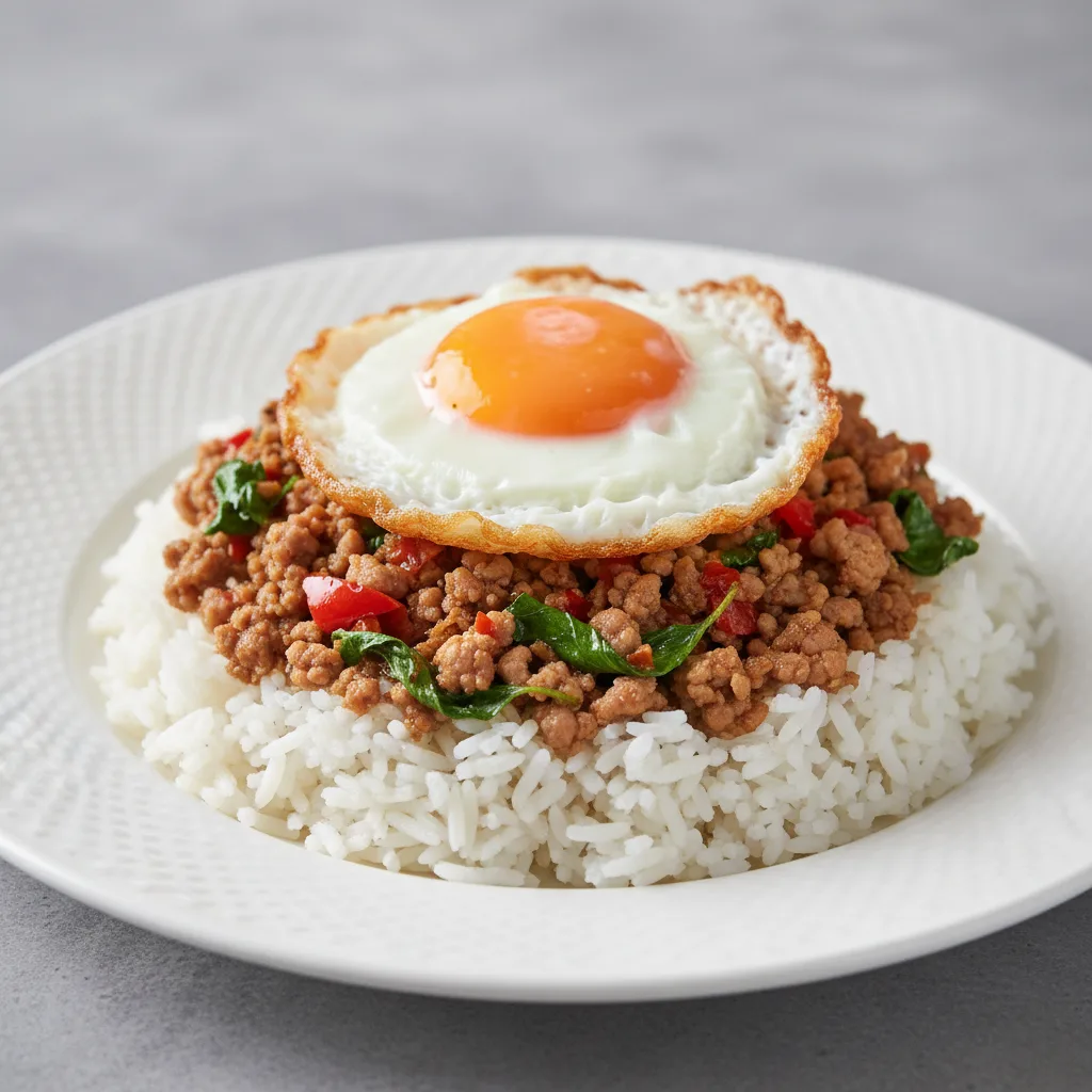 Kra Prao with Fried Egg