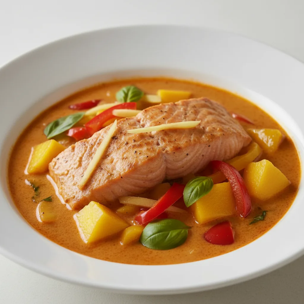 Salmon Mango Ginger Curry