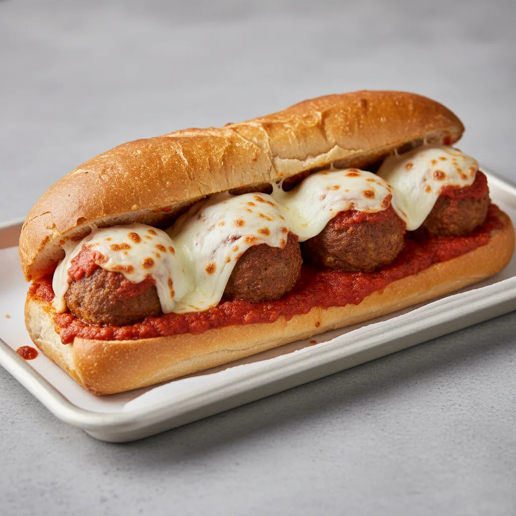 Meatball Parmigiana Sub Tray Meatball Parmigiana Sub Tray