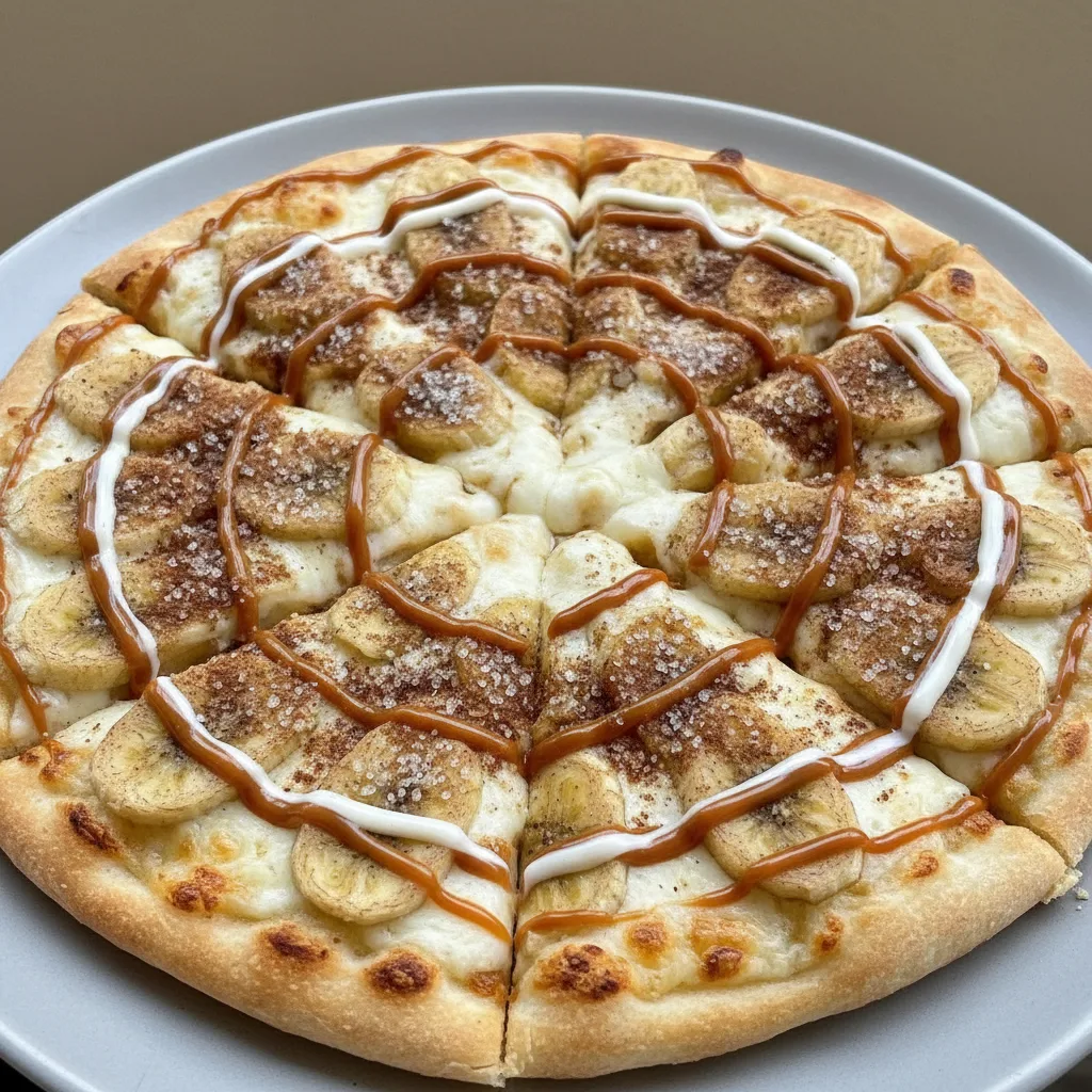 Banana with Cinnamon Pizza Banana with Cinnamon Pizza