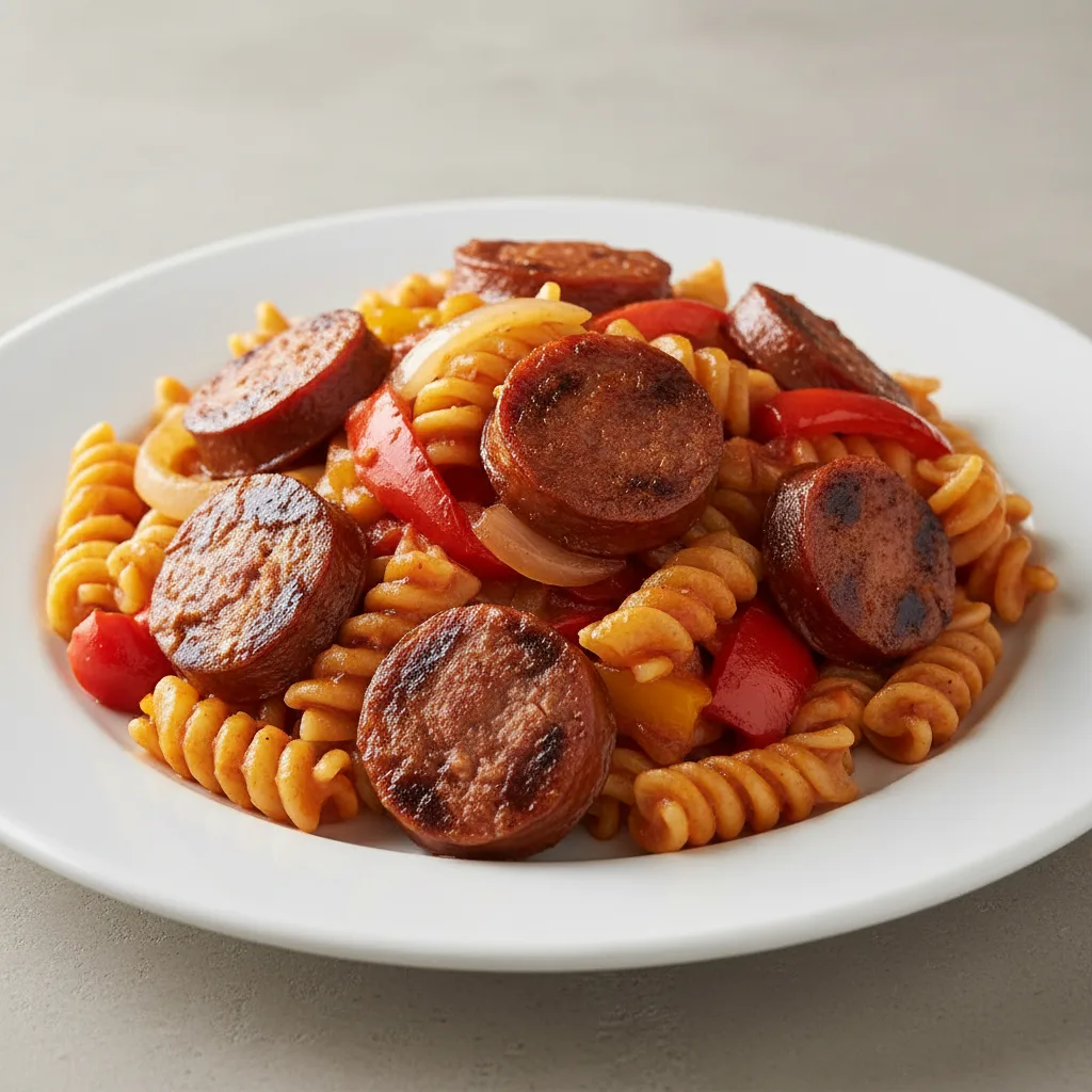 Linguica, Pepper and Onion Pasta Linguica, Pepper and Onion Pasta