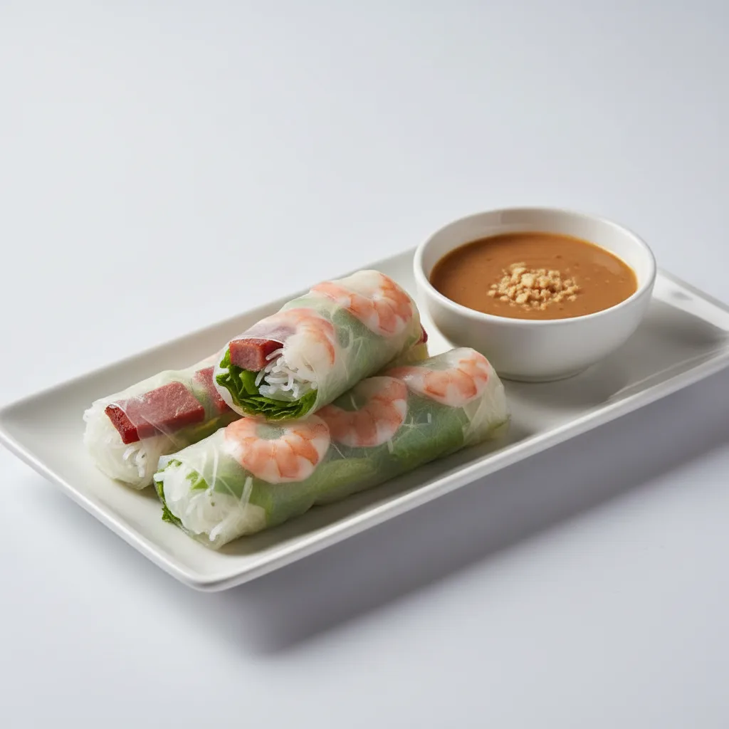 Shrimp and BBQ Pork Rolls Shrimp and BBQ Pork Rolls