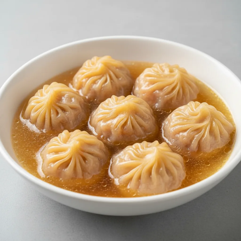 Pork and Crabmeat Soup Dumplings (6 Pieces)