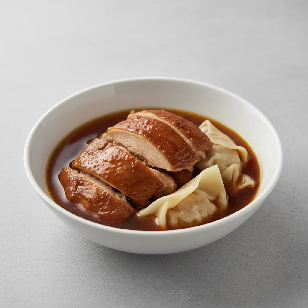 Soy Sauce Chicken and Wonton