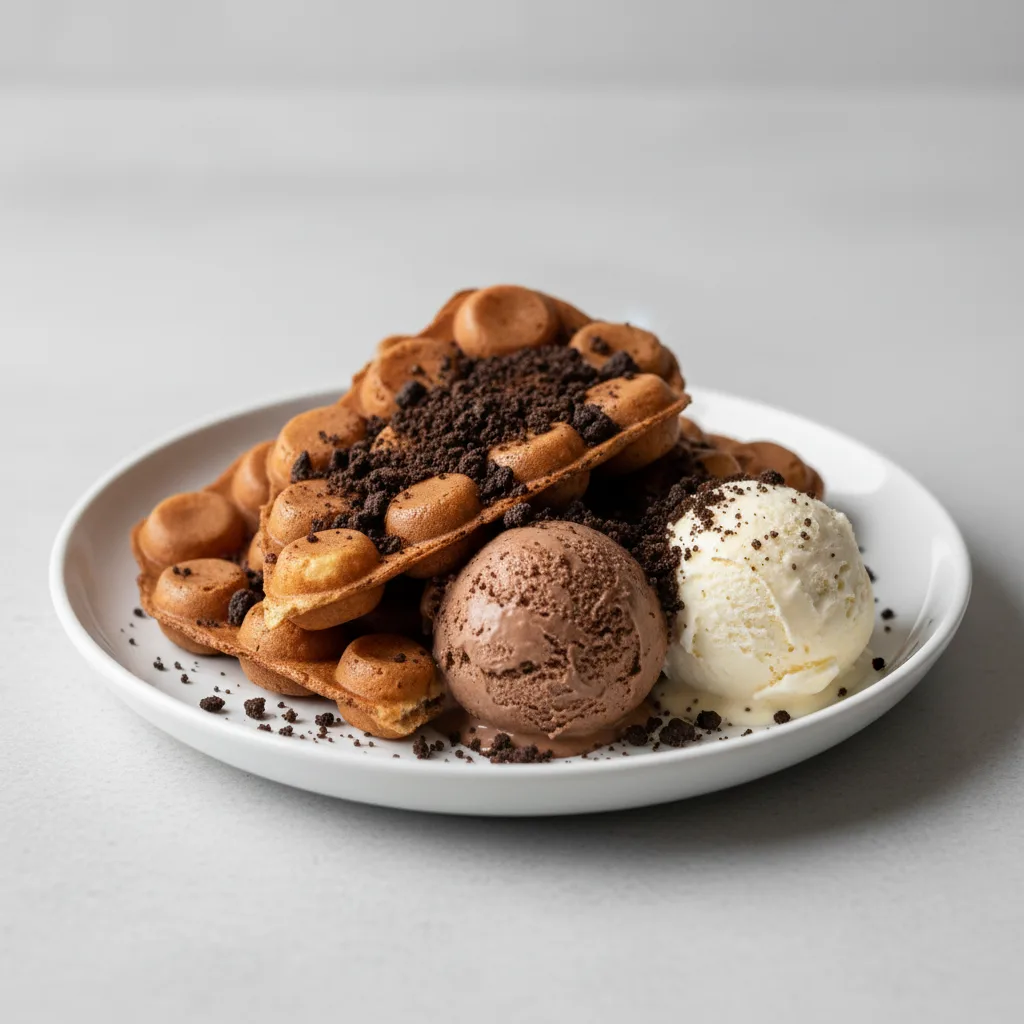 Chocolate Bubble Waffle Chocolate Bubble Waffle