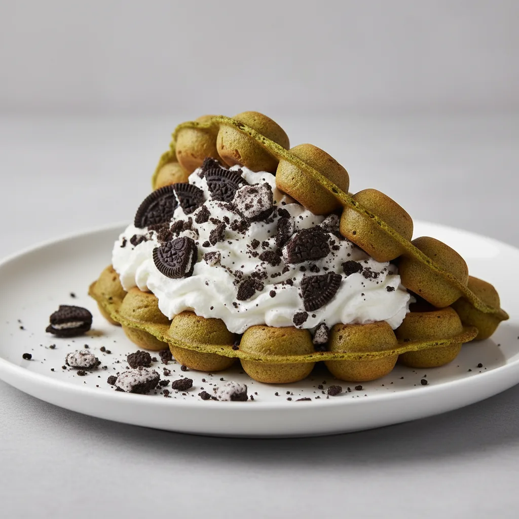Matcha Bubble Waffle Matcha Bubble Waffle