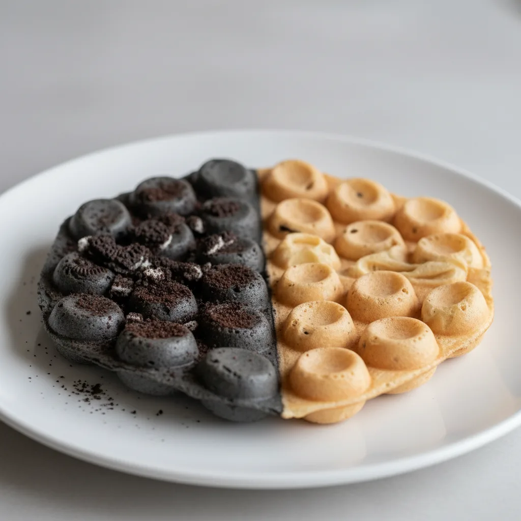 Oreo Half and Half Waffle Oreo Half and Half Waffle