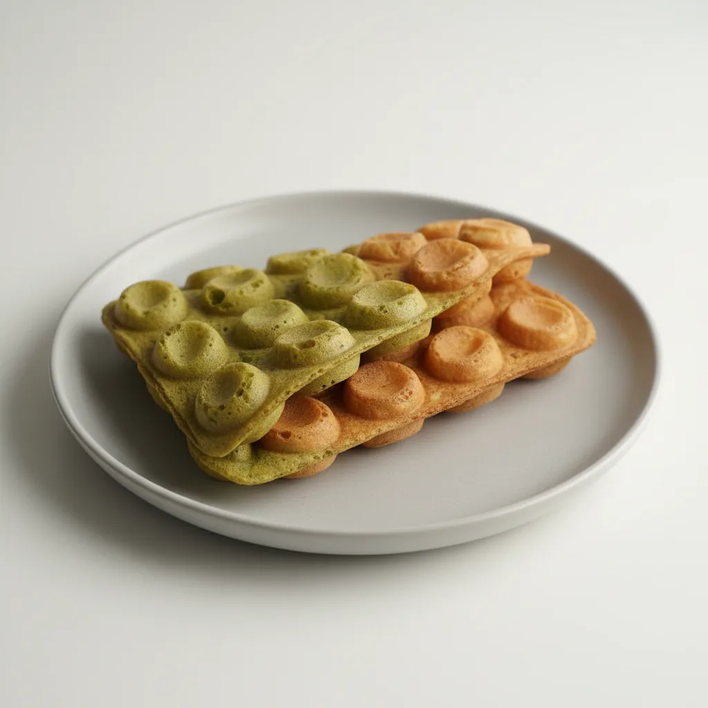 Matcha Half and Half Waffle Matcha Half and Half Waffle
