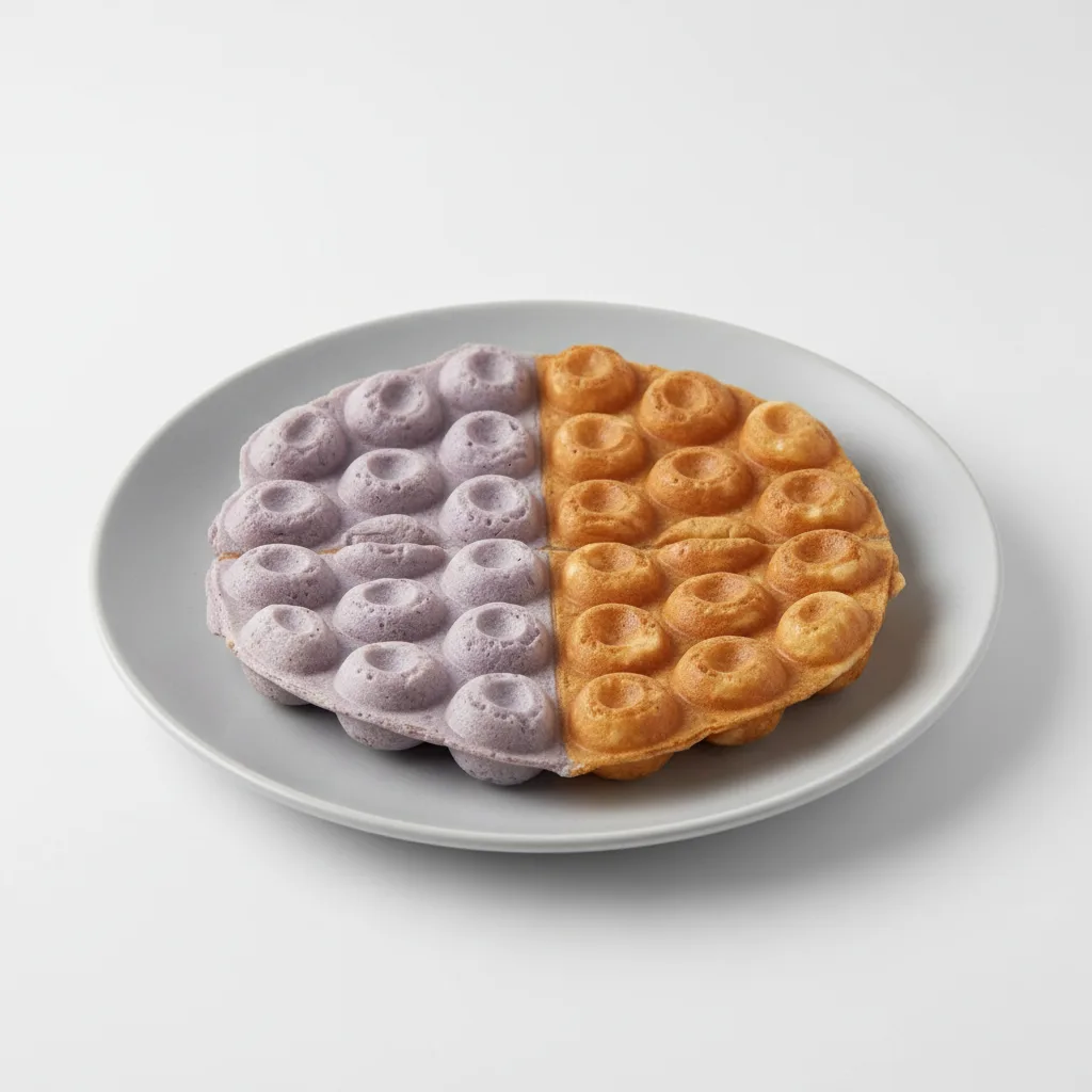 Ube Half and Half Waffle Ube Half and Half Waffle