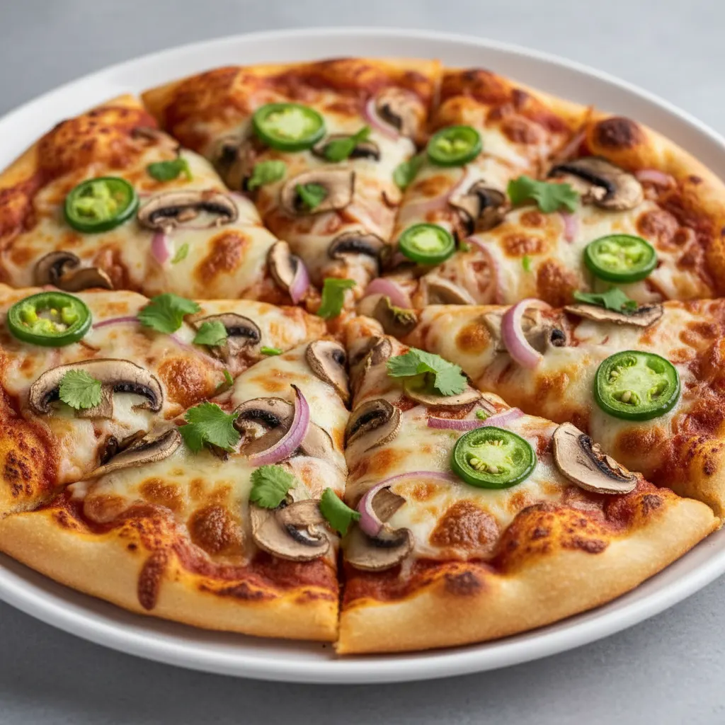 Vegetarian Spicy Himalayan Pizza Vegetarian Spicy Himalayan Pizza