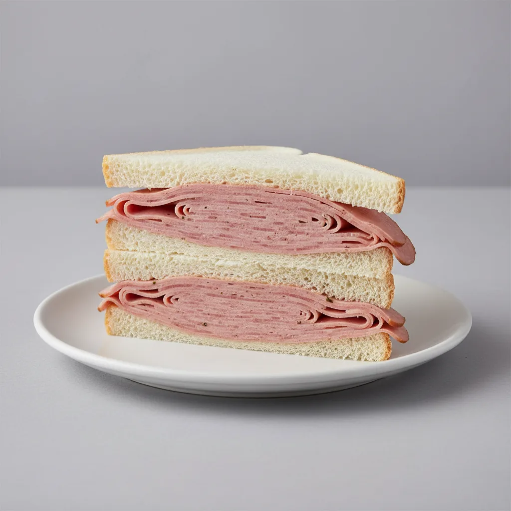 Kosher Bologna Sandwich Kosher Bologna Sandwich