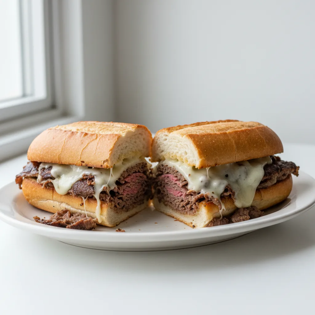 Half Beef Cheesesteak Half Beef Cheesesteak