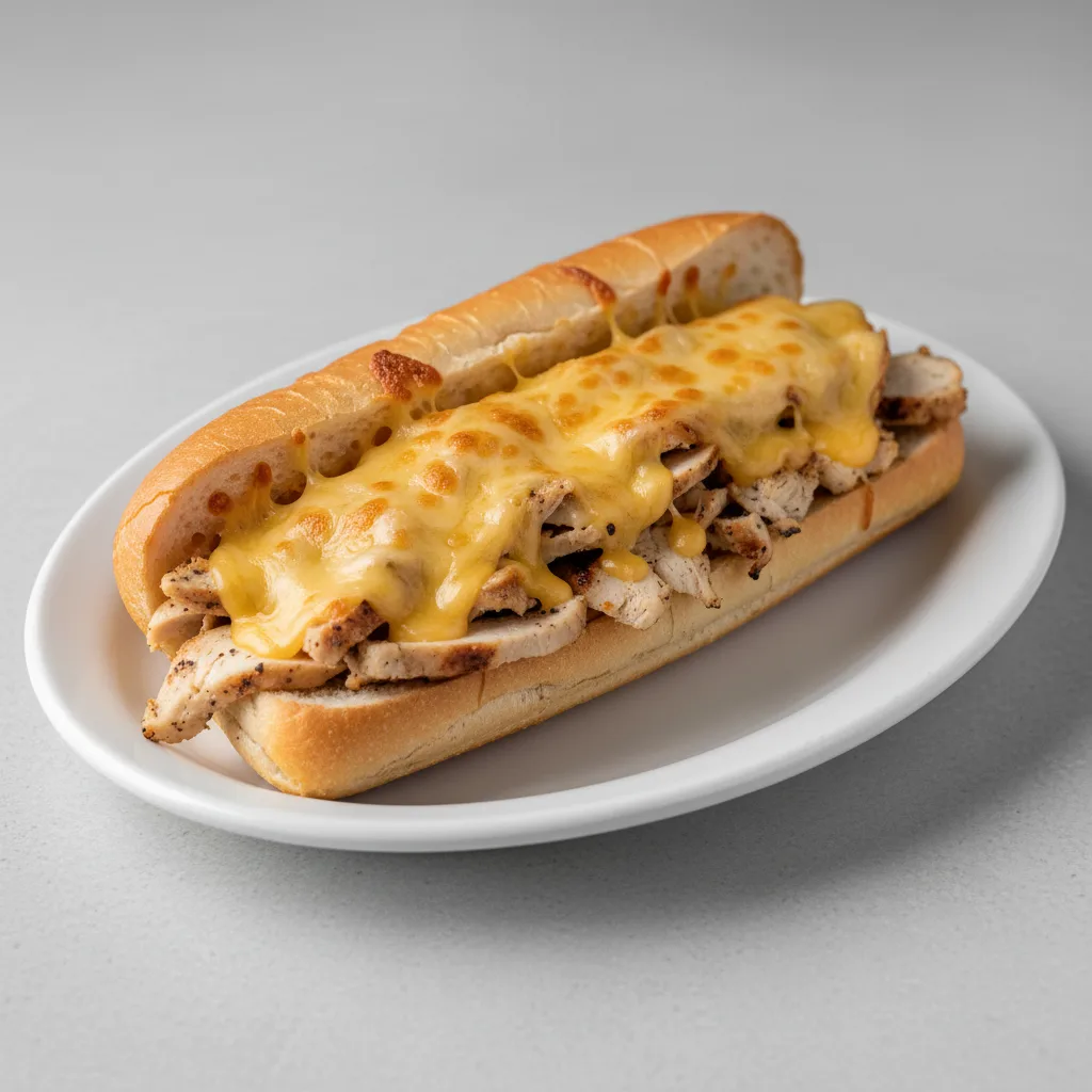 Half Chicken Cheesesteak Half Chicken Cheesesteak