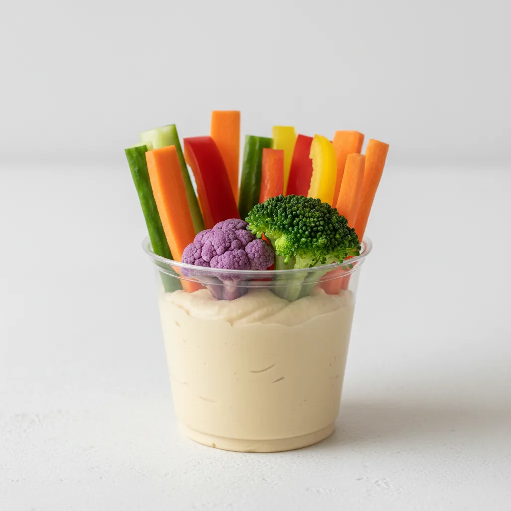 Hummus Crudite Cups Hummus Crudite Cups