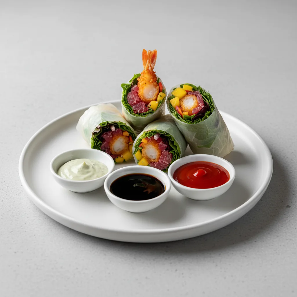 Spicy Tuna Shrimp Spring Roll Spicy Tuna Shrimp Spring Roll