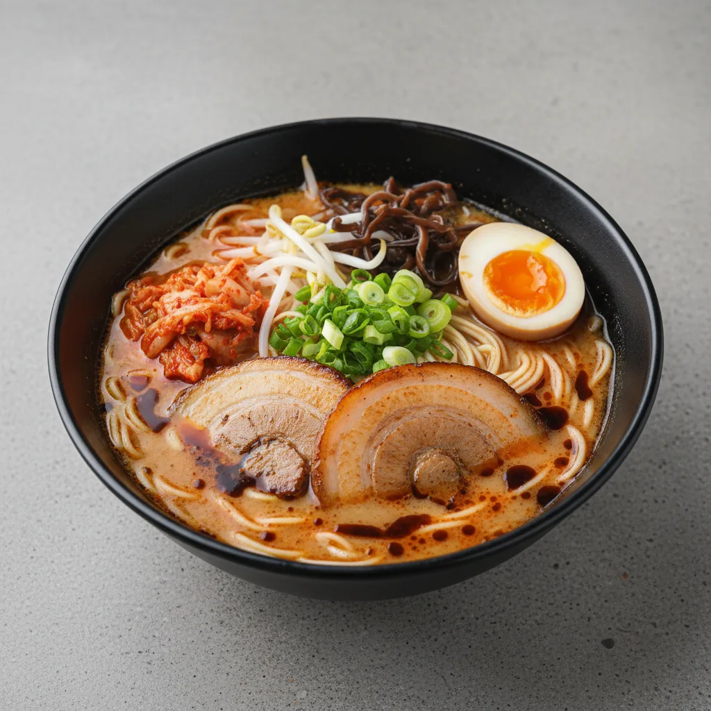 Spicy Black Garlic Oil Tonkotsu Ramen Spicy Black Garlic Oil Tonkotsu Ramen