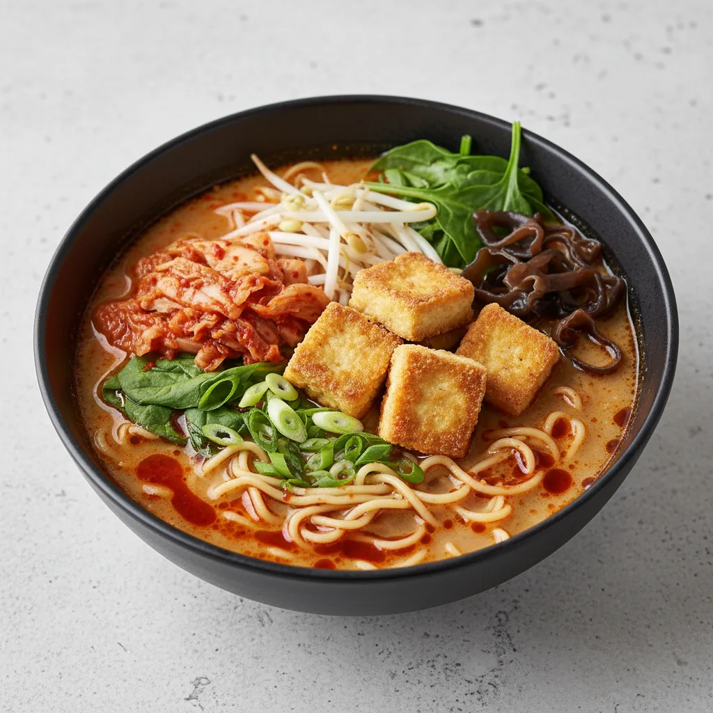 Spicy Tofu and Vegetable Miso Ramen Spicy Tofu and Vegetable Miso Ramen