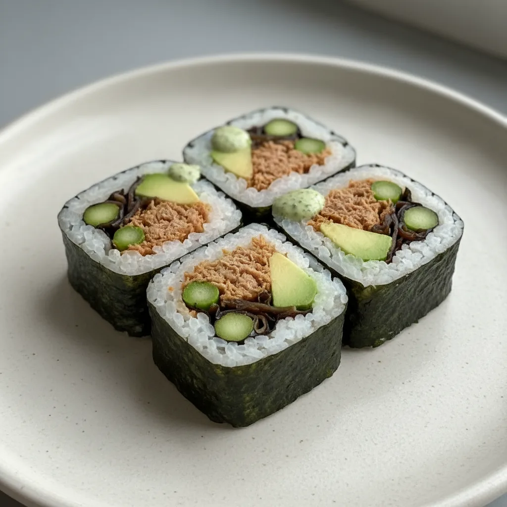 Cooked Spicy Tuna Asparagus Roll Cooked Spicy Tuna Asparagus Roll