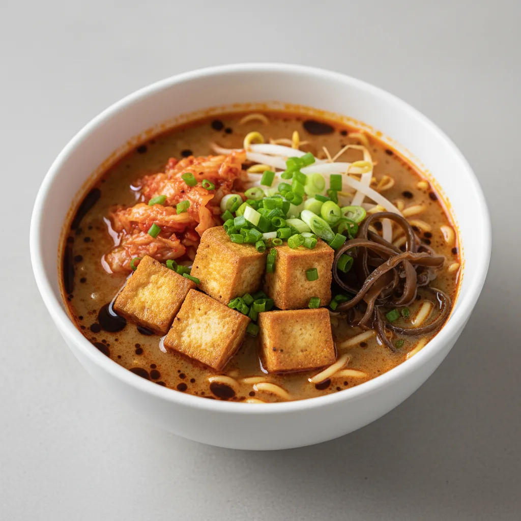 Small Spicy Tofu and Vegetable Miso Ramen Small Spicy Tofu and Vegetable Miso Ramen