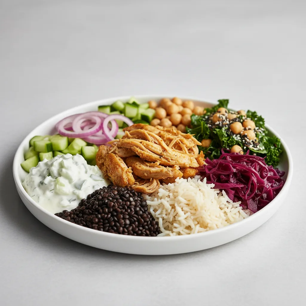 Chicken and Tzatziki Harvest Market Plate Chicken and Tzatziki Harvest Market Plate