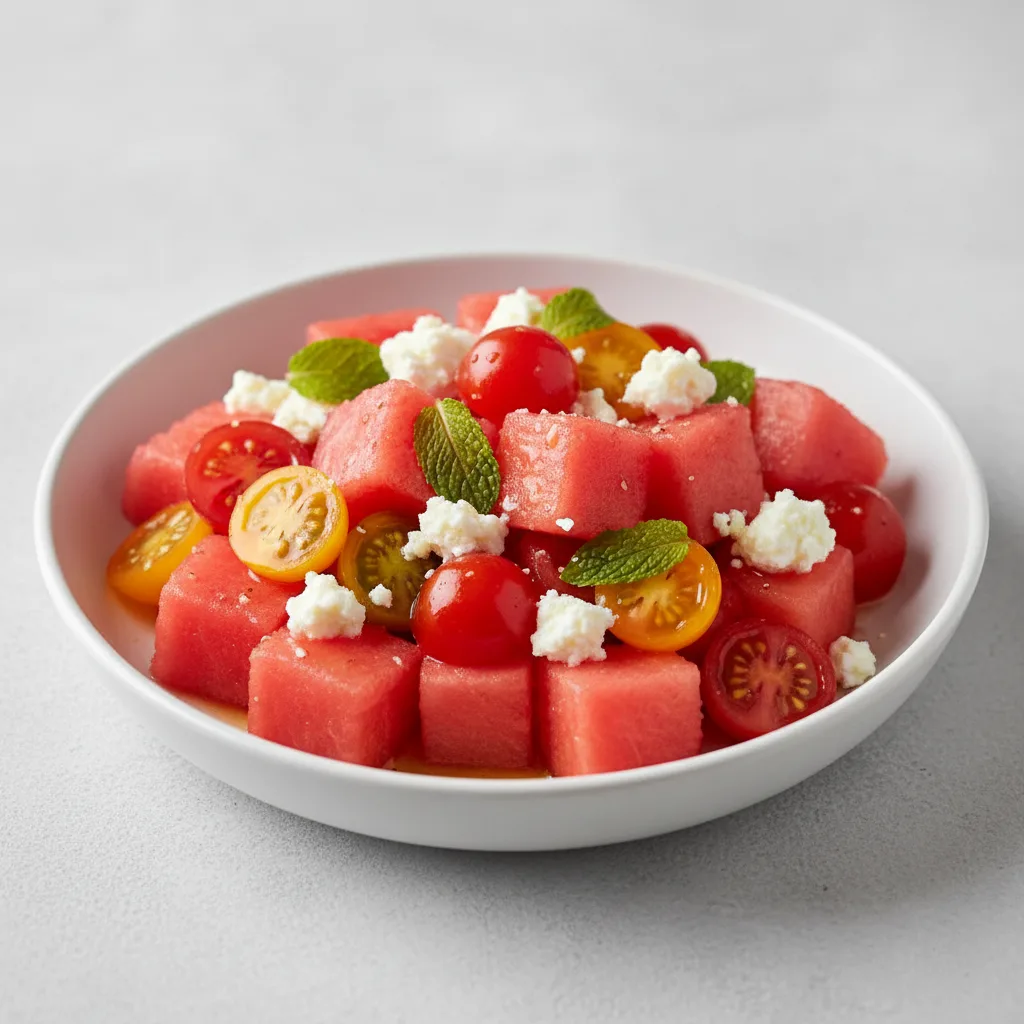 Greek Spring Watermelon Salad Greek Spring Watermelon Salad