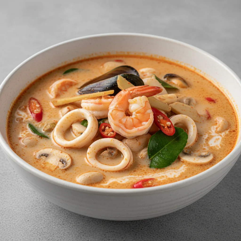 Spicy Creamy Tom Yum Seafood Spicy Creamy Tom Yum Seafood