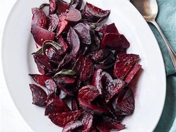 Julienne of Beets, Apples and Onions
