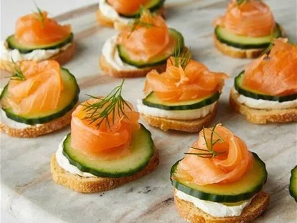 Brioche Pain de Canape - Smoked Salmon and Cream Cheese