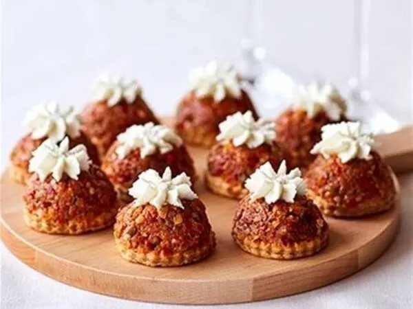 Goat Cheese and Roasted Vegetable Tartlets