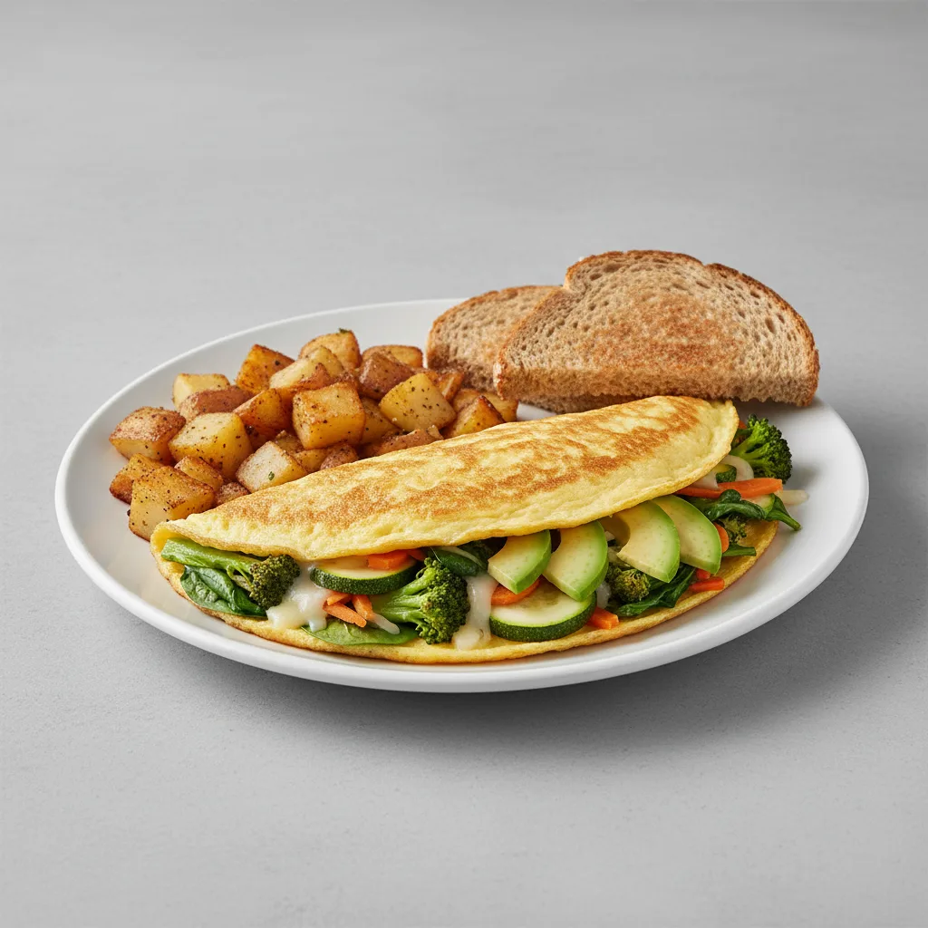Whole Grain Garden Medley Omelet Whole Grain Garden Medley Omelet
